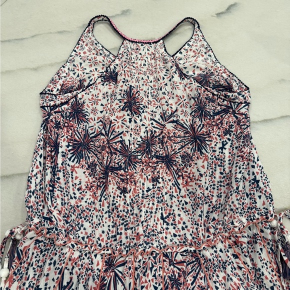 Poupette St. Barth Nola Mini Dress Size Small Pink White Navy - Picture 10 of 15